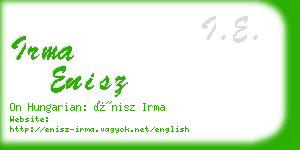 irma enisz business card